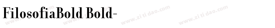 FilosofiaBold Bold字体转换